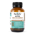 PURITYFIC Active Multi B Complex (60 Film Coated Tablets) - Energy Booster, Stress Relief & Essential Vitamin B Support