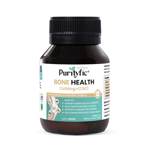 PURITYFIC Bone Health CalMag+D3K2 (60 Film Coated Tablets) - Advanced ...