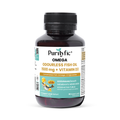 PURITYFIC Omega Odourless Fish Oil + Vitamin D3 (30 Soft Gels) - Supports Heart, Brain, Eye & Bone Health