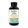 PURITYFIC Omega Odourless Fish Oil + Vitamin D3 (60 Soft Gels) - Supports Heart, Brain, Eye & Bone Health