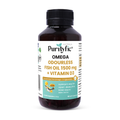 PURITYFIC Omega Odourless Fish Oil + Vitamin D3 (60 Soft Gels) - Supports Heart, Brain, Eye & Bone Health