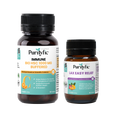 Purityfic Digestive & Immunity Support Bundle (2 Bottles) - Buffered and High Stregth Vitamin C + Natural and Fast Digestive Support