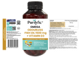 Purityfic Omega Odourless Fish Oil + Vitamin D3 60 soft gels_Healthy Heart, Brain, Eye, and Supports Bone  Health