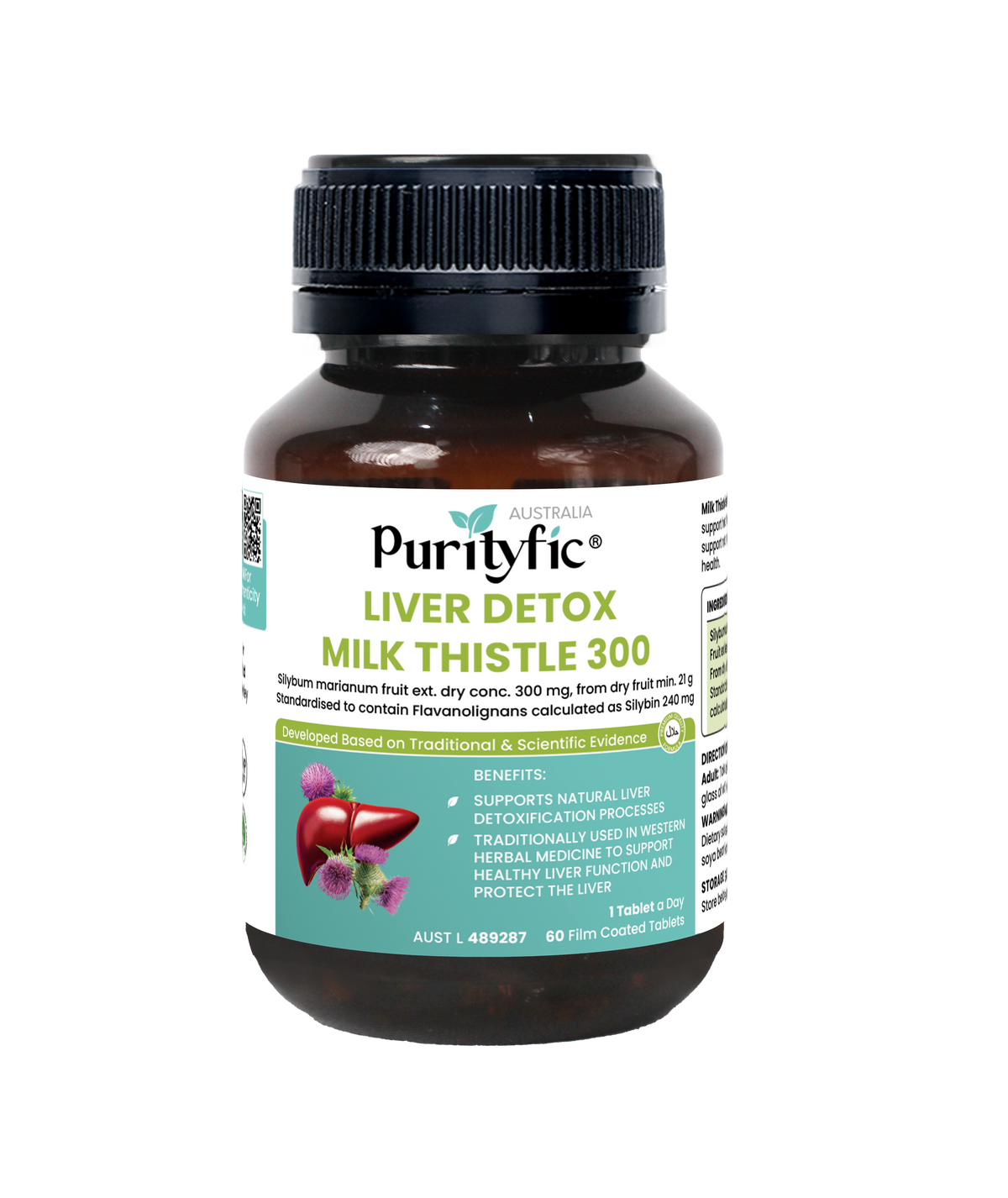 Purityfic Liver Detox Milk Thistle 300