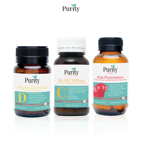 _Purity Purityfic Vitamin Australia Complete Combo Healthy Family Vitamins (3 bottles) _ Kids Multi Vitamin D3 High Strength Vitamin C